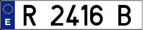 Trailer License Plate